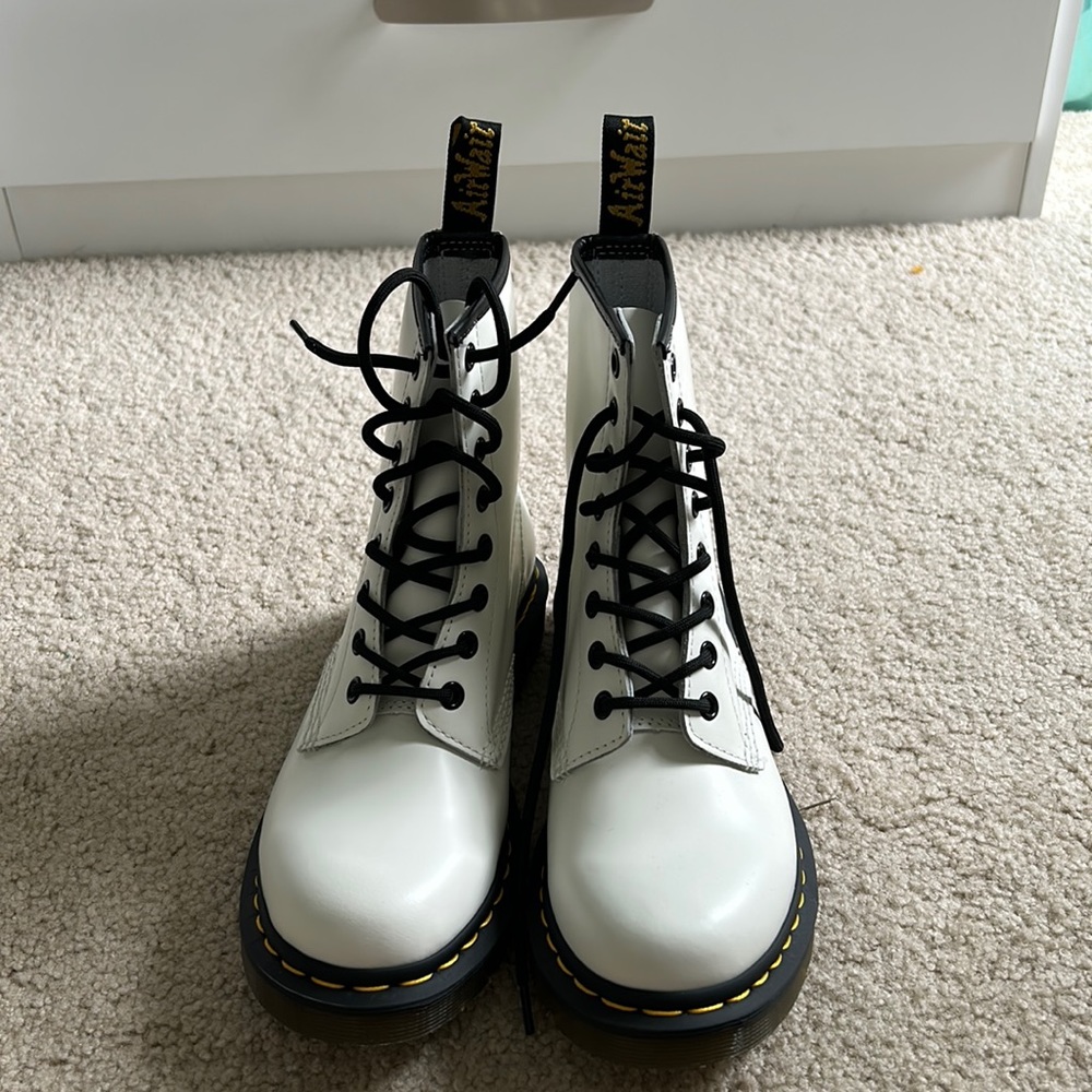 Dr.Martens white boots